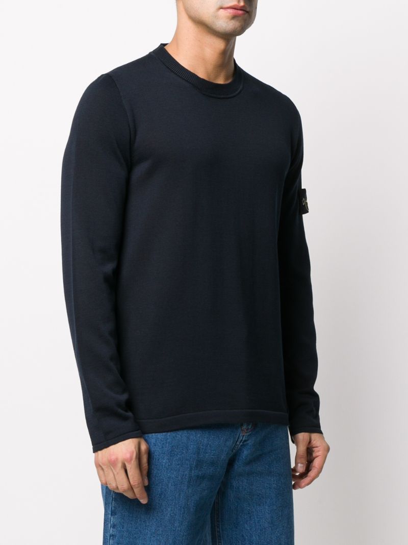 STONE ISLAND LOGO PATCH JUMPER 