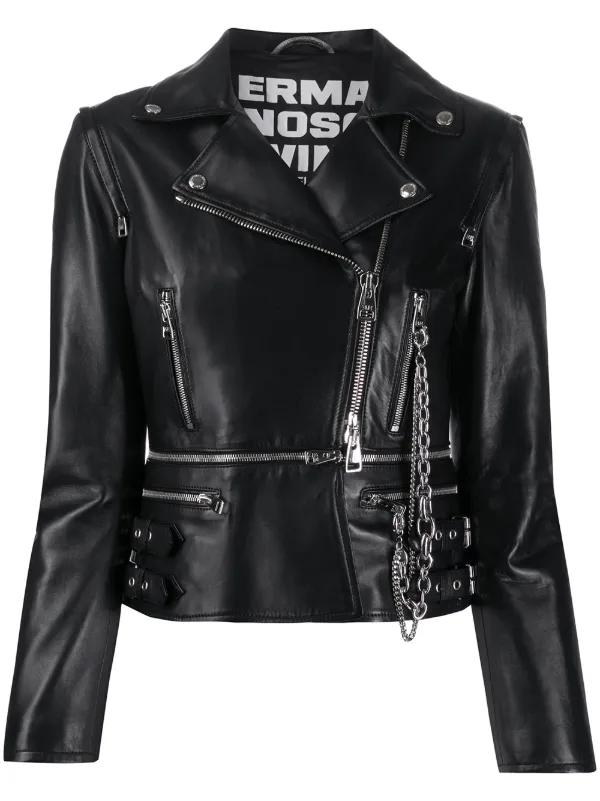 cropped zip up