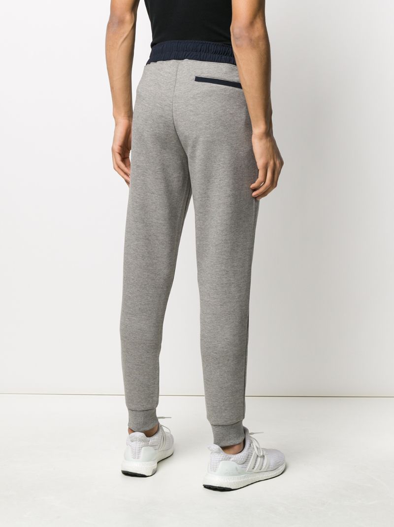 Shop Polo Ralph Lauren Embroidered Logo Track Pants In Grey