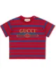 الصورة 1 من Gucci Kids تيشيرت مخطط بشعار الماركة