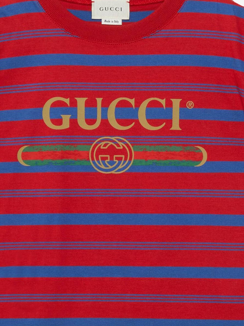 фото Gucci kids футболка с логотипом