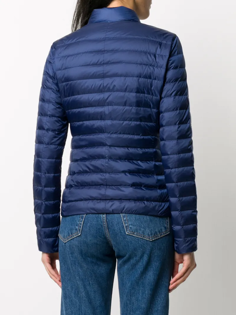 Peuterey Feather Down Bomber Jacket In Blue