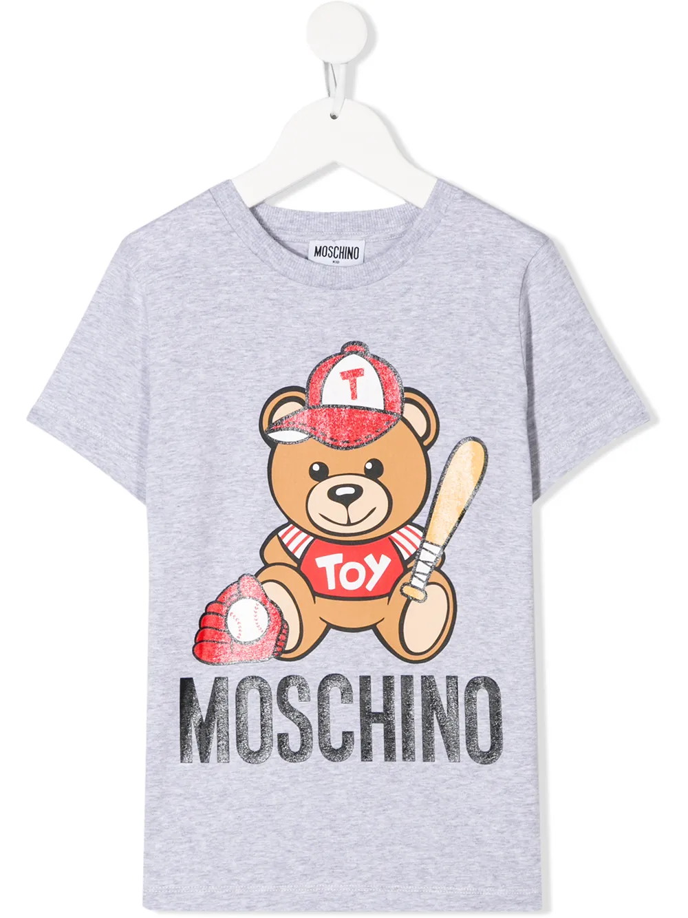 Moschino Kids' Toy Bear T-shirt In Grey