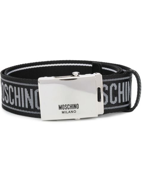 Moschino logo jacquard buckle belt