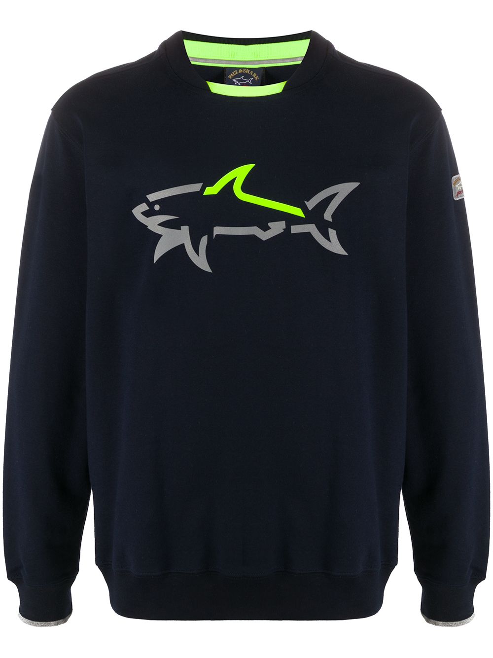 Paul & Shark Logo-print Sweatshirt In Blue