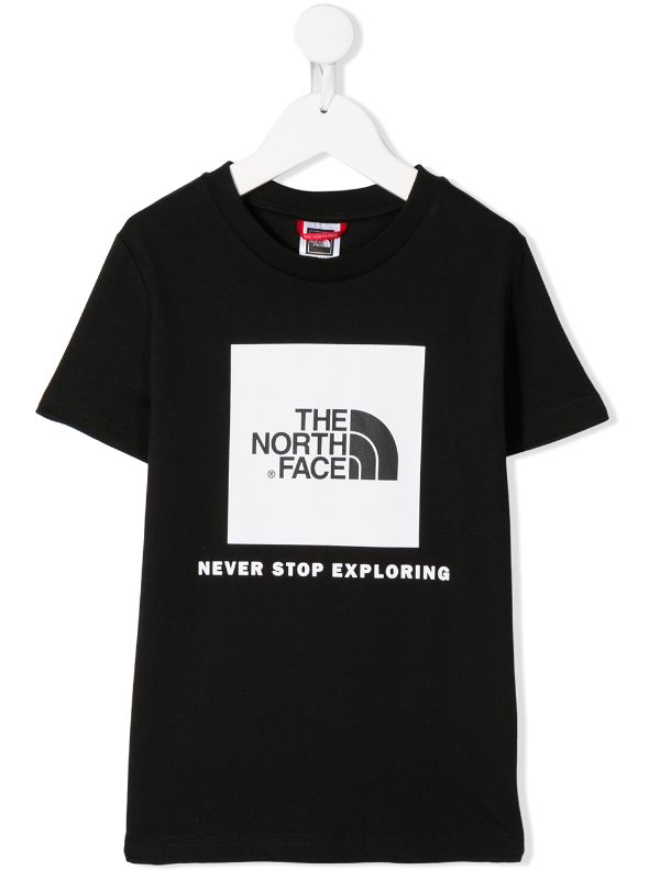 North Face Kids logo print T-shirt 