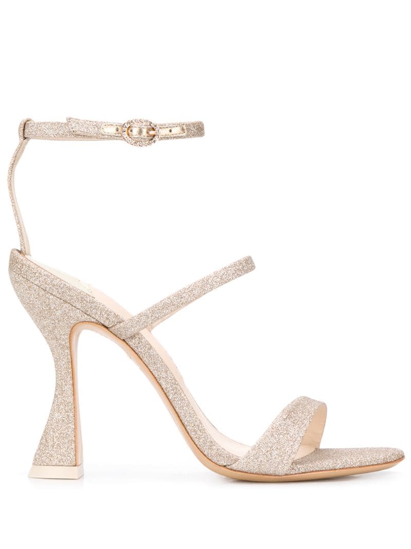 Shop Sophia Webster Rosalind Hourglass Glitter Sandals In Neutrals