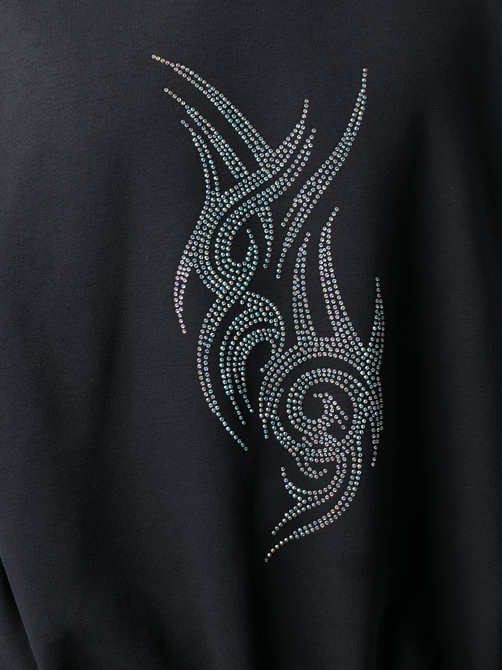 фото Misbhv long sleeve crystal-embellished hoodie