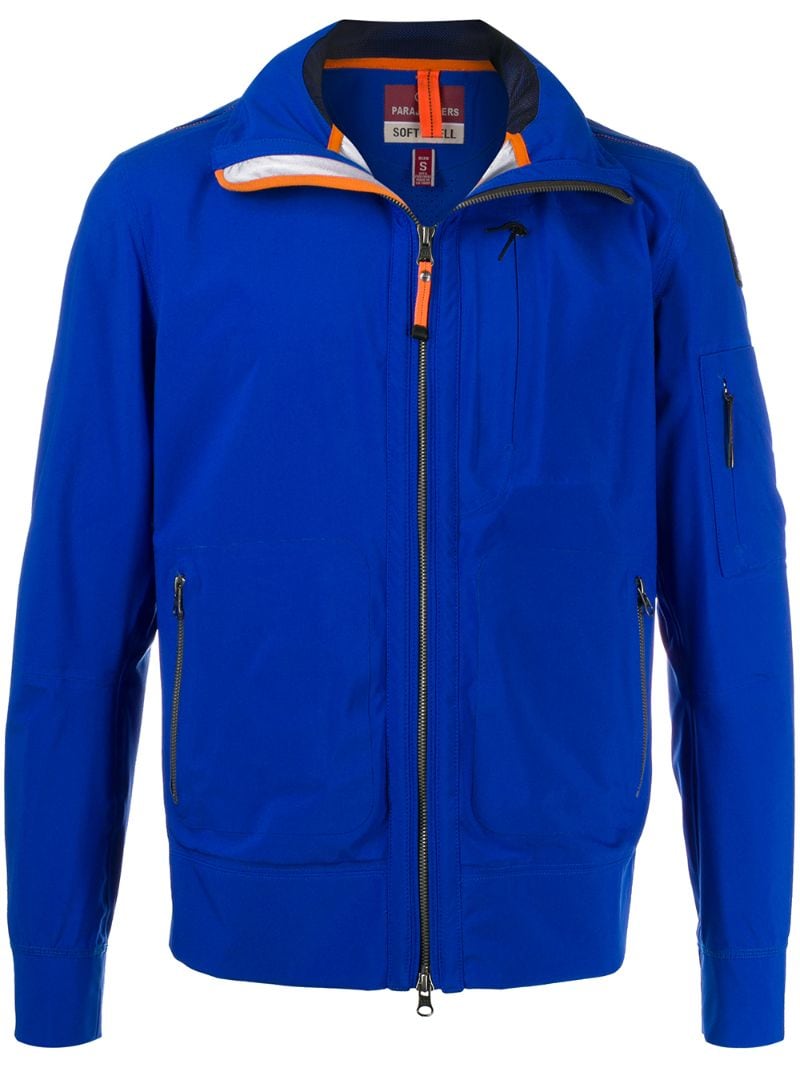 Parajumpers Zipped Bomber Jacket In Blue