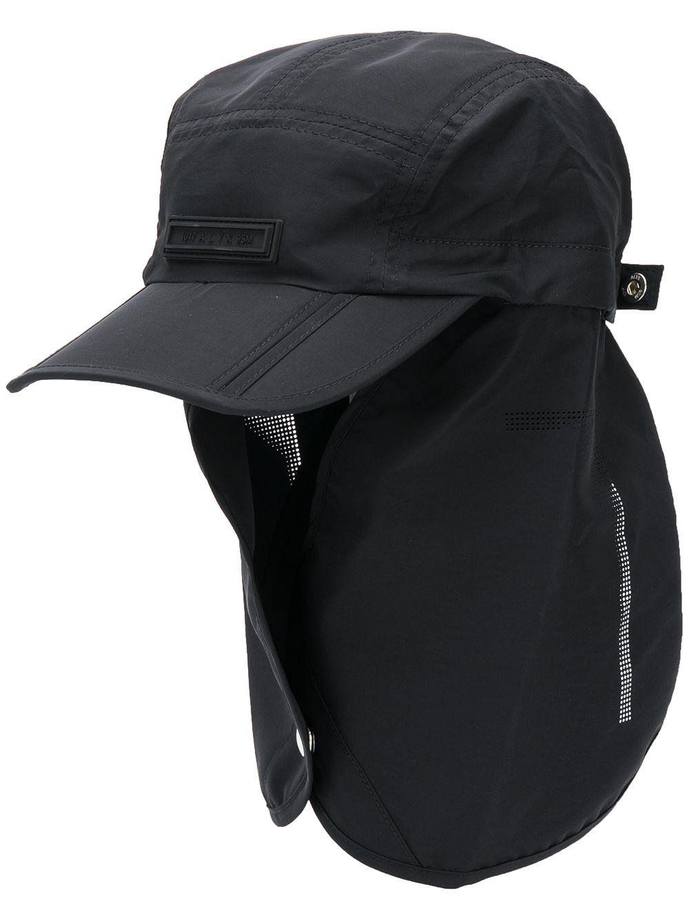 Alyx Detachable Hood Desert Hat In Schwarz