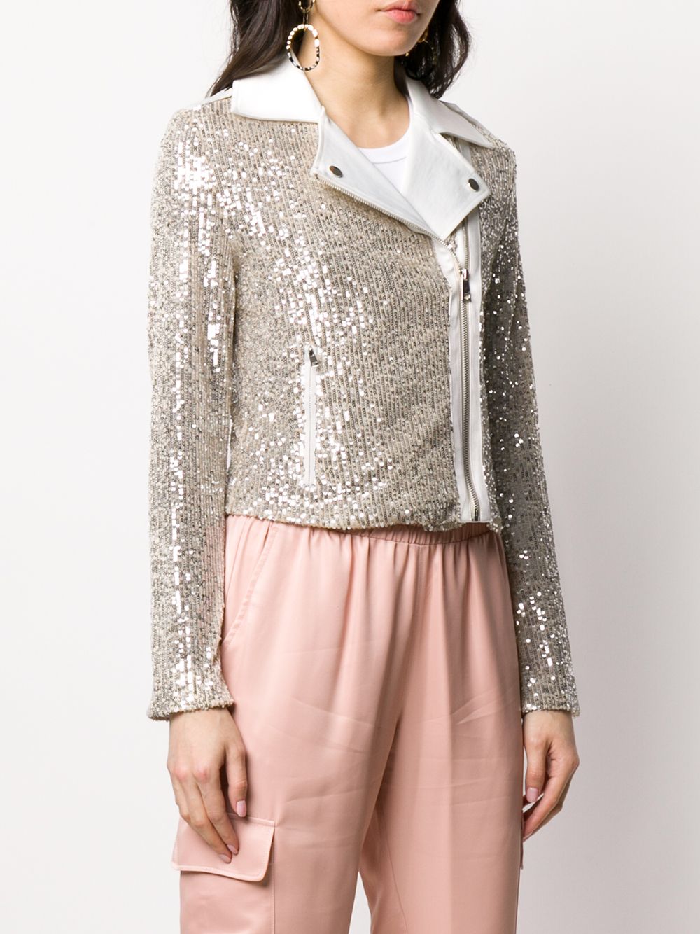 фото Liu jo embroidered zipped jacket