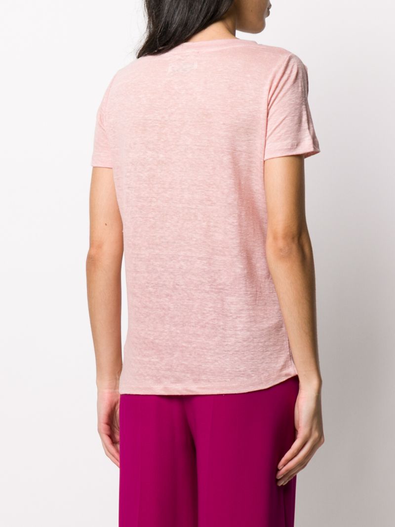 Shop Max & Moi V-neck T-shirt In Pink