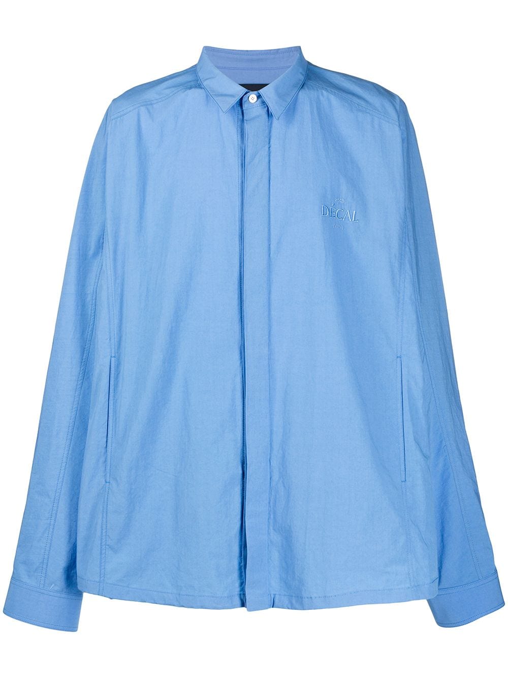 Juunj Oversized Fit Shirt In Blue