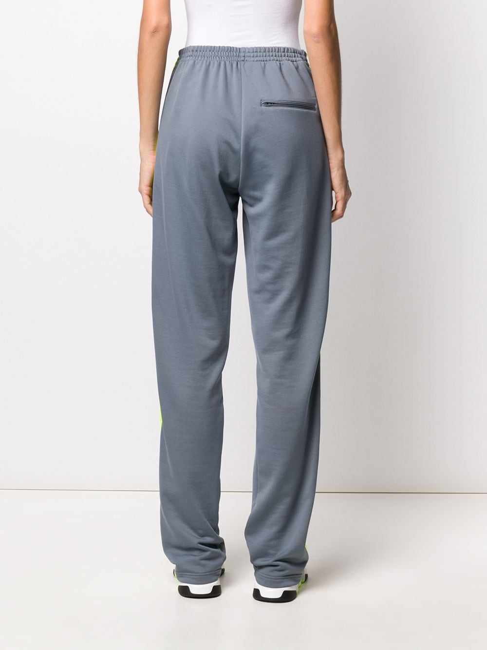Shop Balenciaga Tapered Leg Trousers In Grey