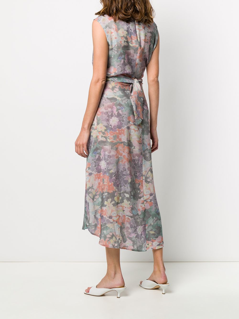 фото Anntian wrap-style sleeveless dress