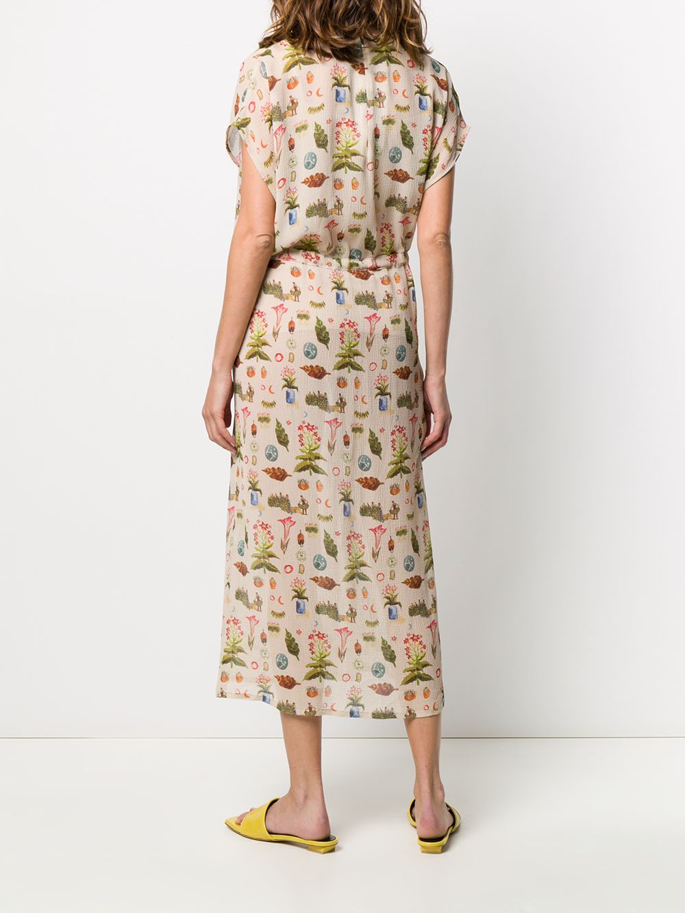 фото Anntian all-over print silk dress