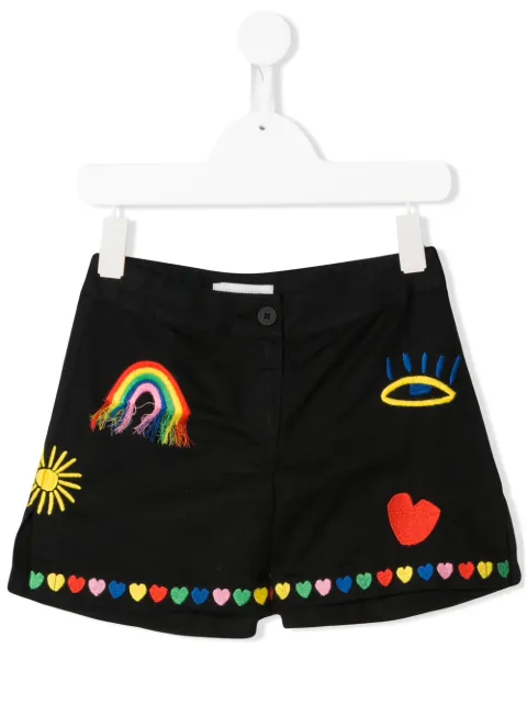 Stella McCartney Kids patchwork shorts