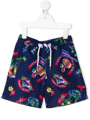 ralph lauren boys swim trunks