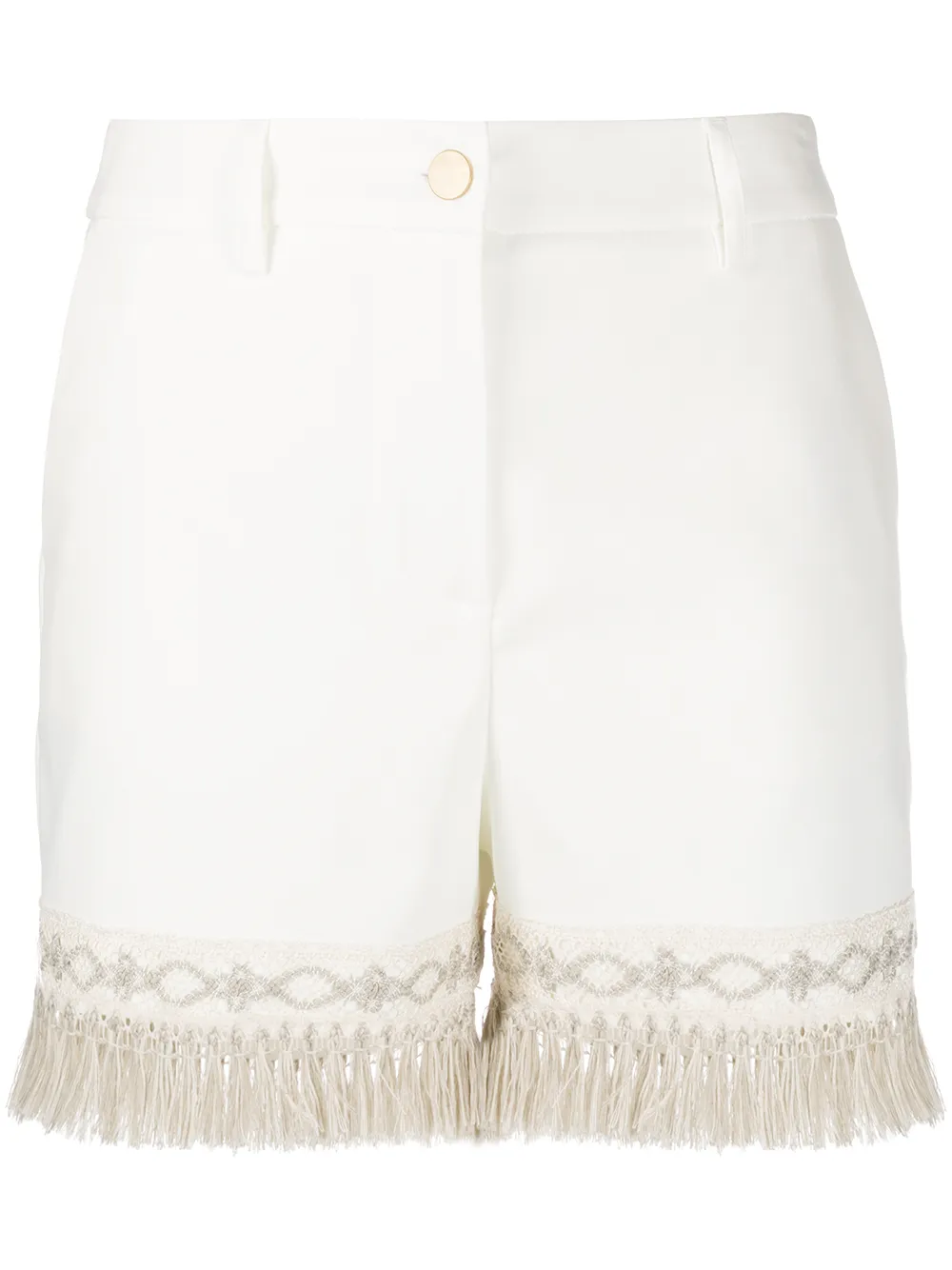 shorts with fringe hem