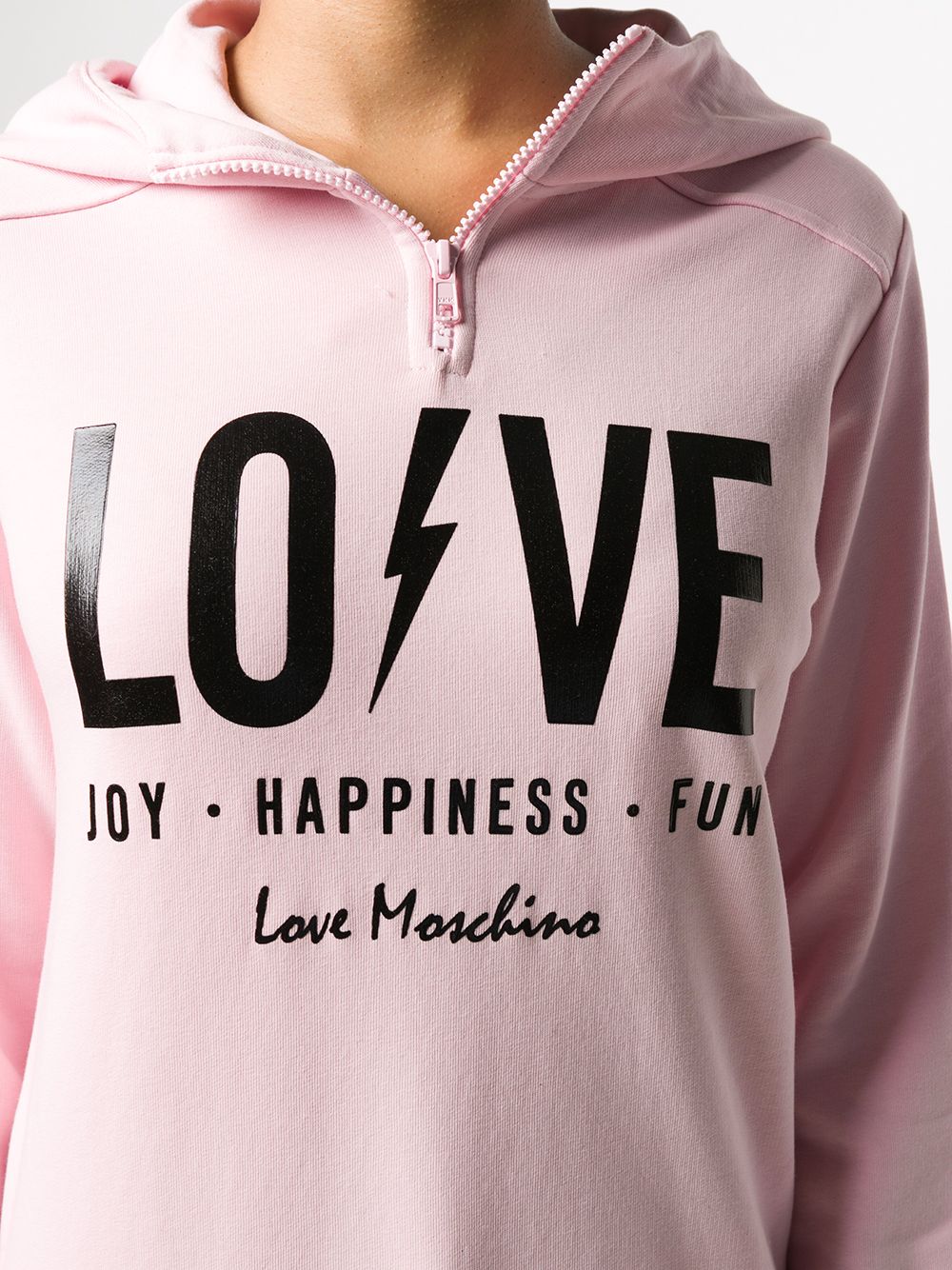 фото Love moschino love print hoodie