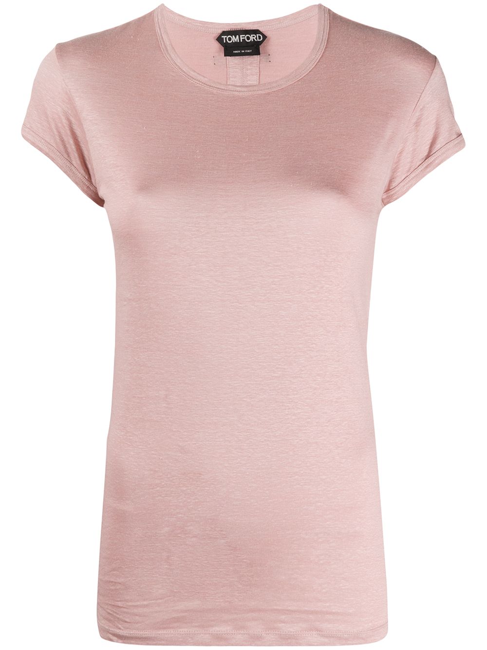 Shop Tom Ford Logo-patch Slim-fit T-shirt In Pink