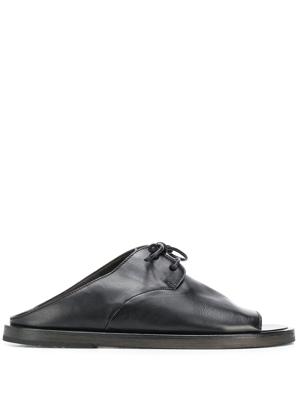 

Marsèll lace-up detail slipper - Black