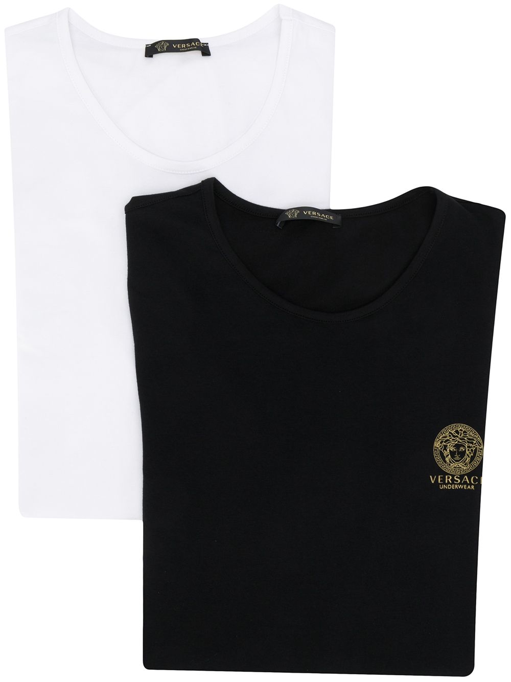 фото Versace комплект из двух футболок с декором medusa