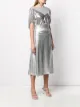 Paco Rabanne mesh panel midi dress