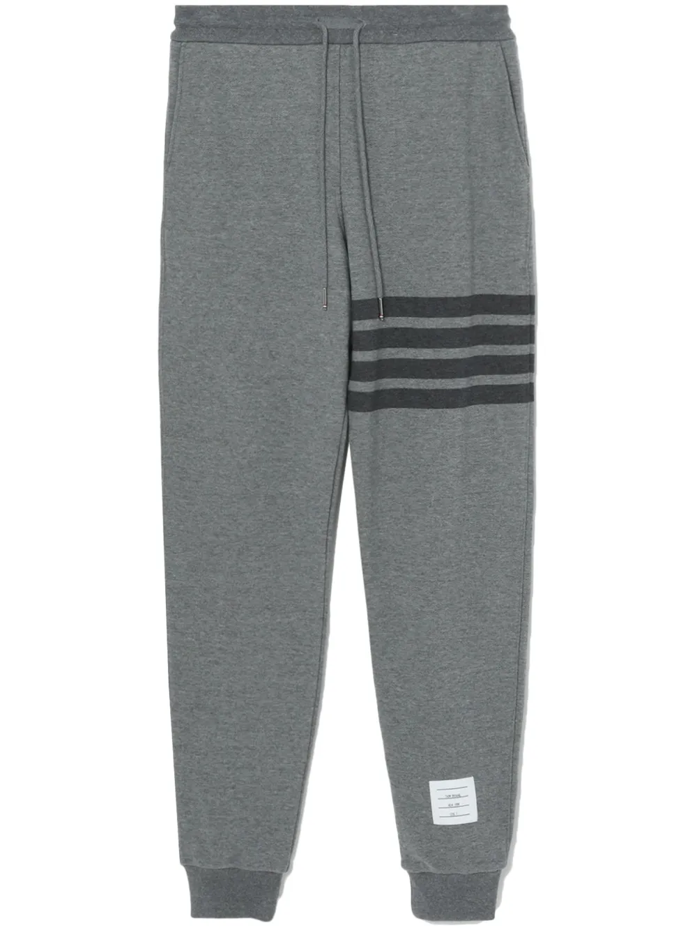 striped cotton track pants