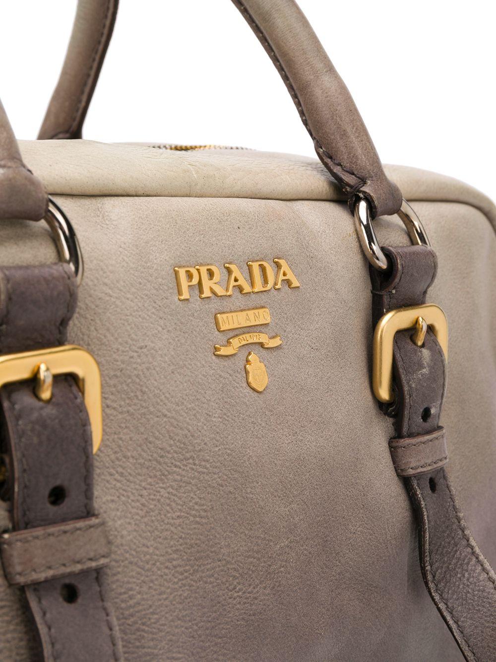 фото Prada pre-owned сумка 1990-х годов с металлическим логотипом