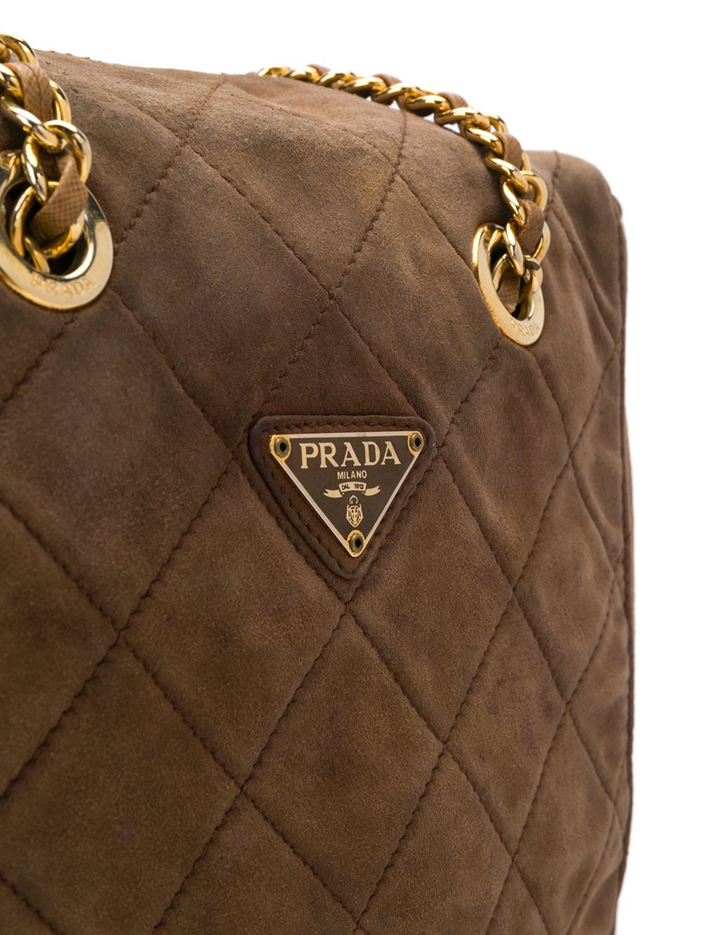 фото Prada pre-owned сумка-тоут 1990-х годов с металлическим логотипом