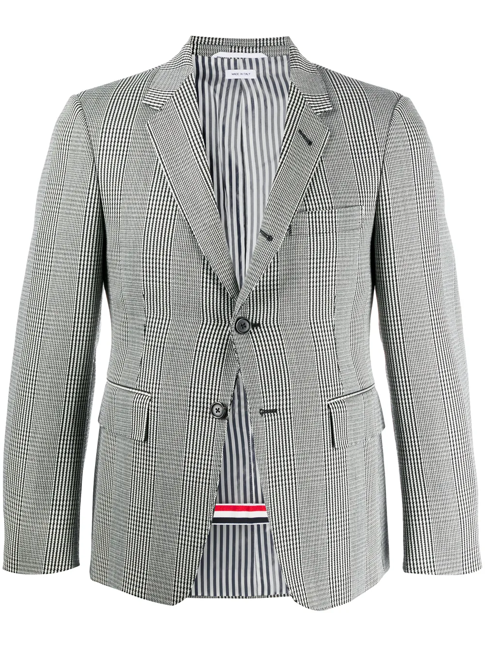 

Thom Browne Prince of Wales check sport coat - Black