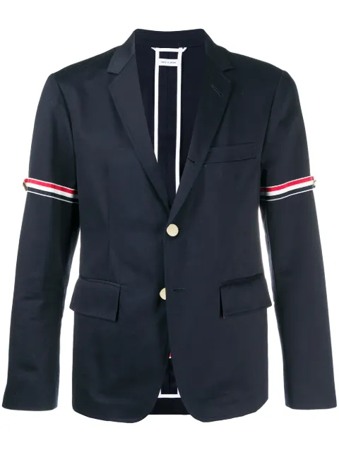 Thom Browne 无衬罗缎臂章运动外套
