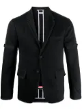 Thom Browne unconstructed grosgrain armband sport coat - Black