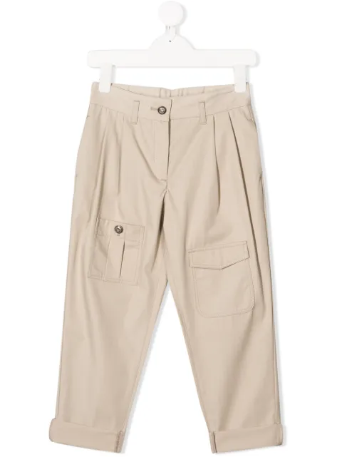 Dolce & Gabbana Kids multi-pocket pleated trousers
