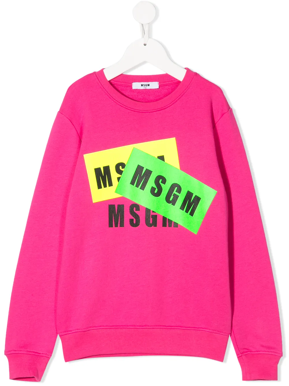 Msgm Kids толстовка с круглым вырезом и логотипом Msgm Kids толстовка с круглым вырезом и логотипом