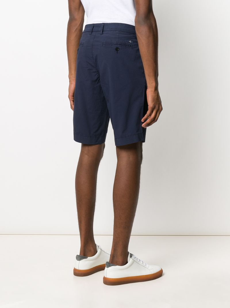 Shop Fay Straight Bermuda Shorts In Blue