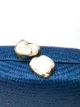 Kayu woven straw clutch