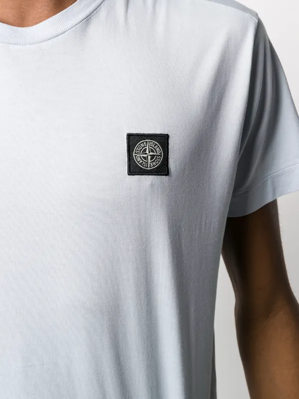 Stone Island T Shirt Mit Logo Patch Farfetch Stone Island Sweatshirt Mit Logo Patch Farfetch