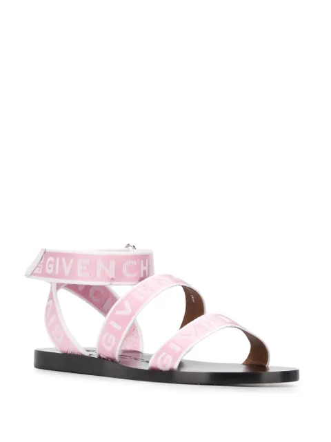 givenchy logo strap slides