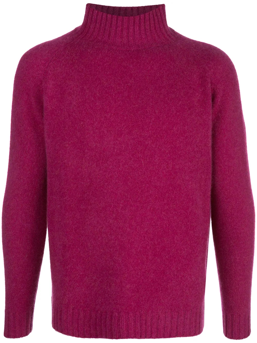 The Elder Statesman Highland Turtleneck Jumper In Purple