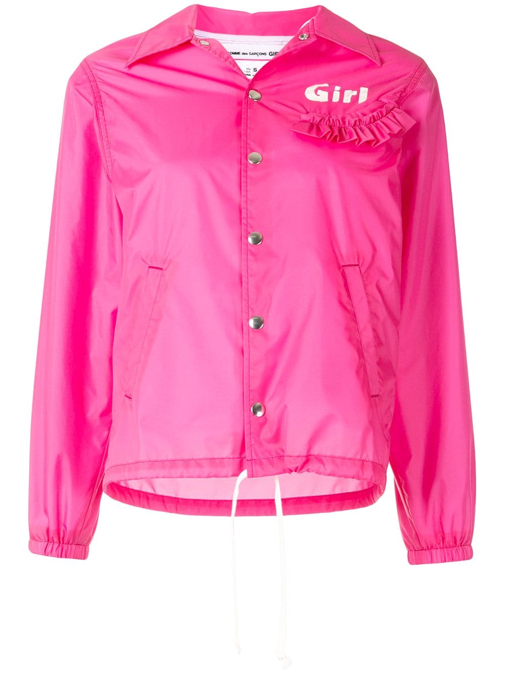 Comme Des Garcons Girl Logo-print Bomber Jacket In Pink