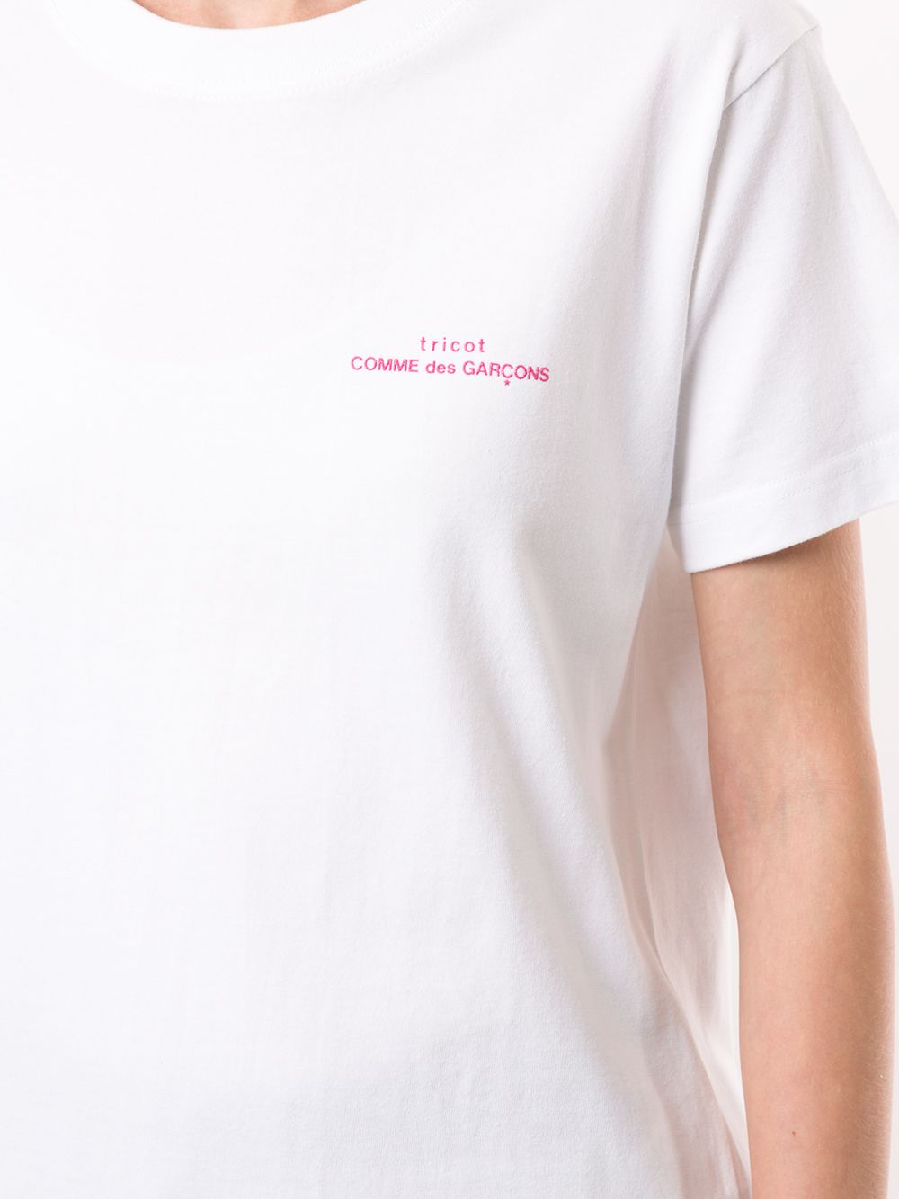 фото Comme des garçons tricot футболка с круглым вырезом и логотипом