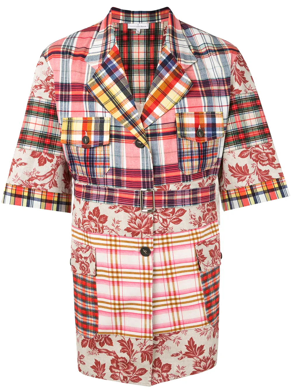 Pierre-Louis Mascia multi-print shirt jacket Pierre-Louis Mascia multi-print shirt jacket