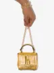 Moschino logo-embellished metallic mini bag