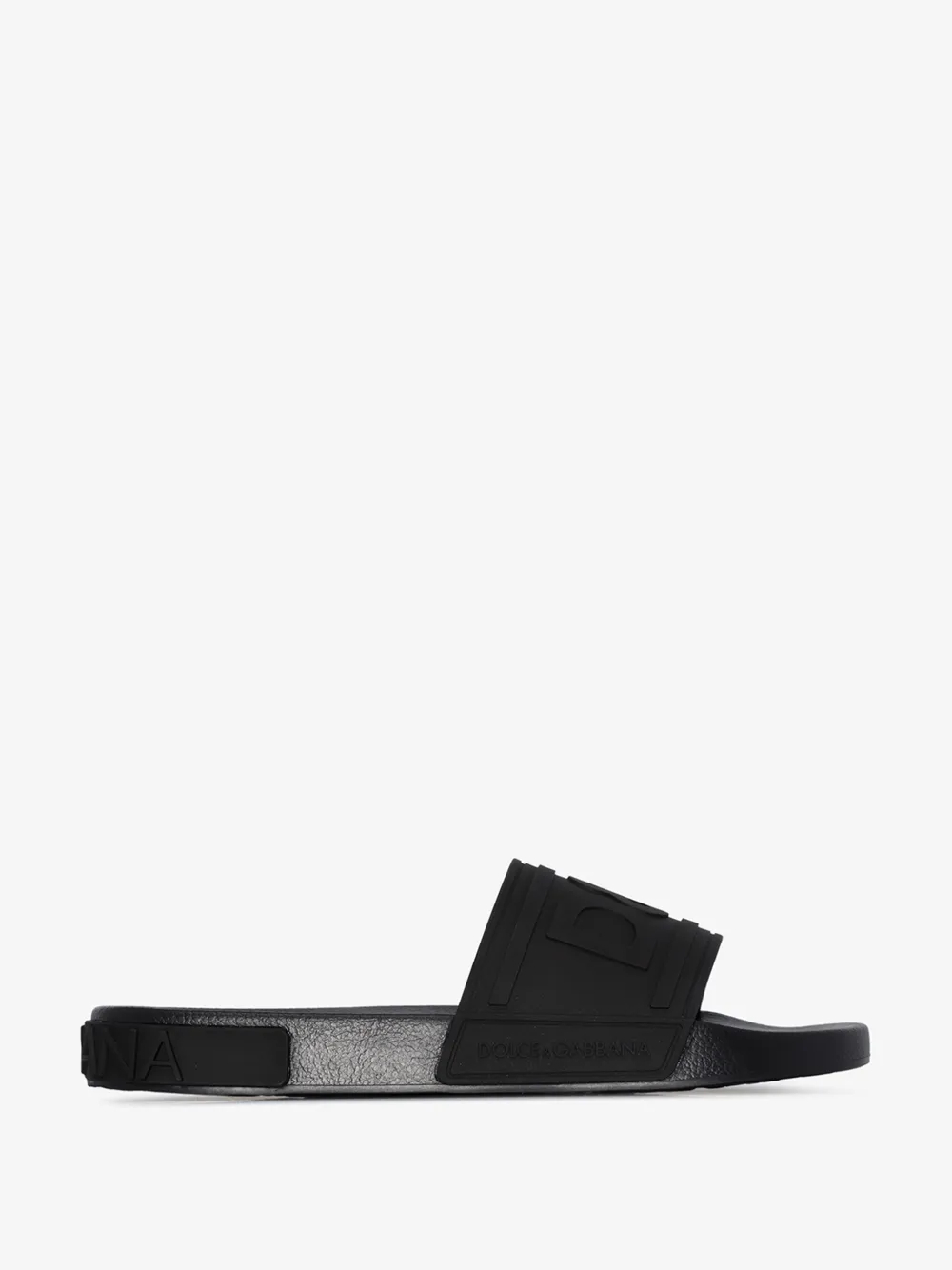 DOLCE & GABBANA DOLCE & GABBANA LOGO-EMBOSSED SLIDES,CS1786AX38915030744