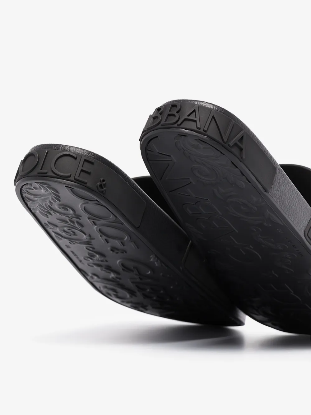 DOLCE & GABBANA DOLCE & GABBANA LOGO-EMBOSSED SLIDES,CS1786AX38915030744