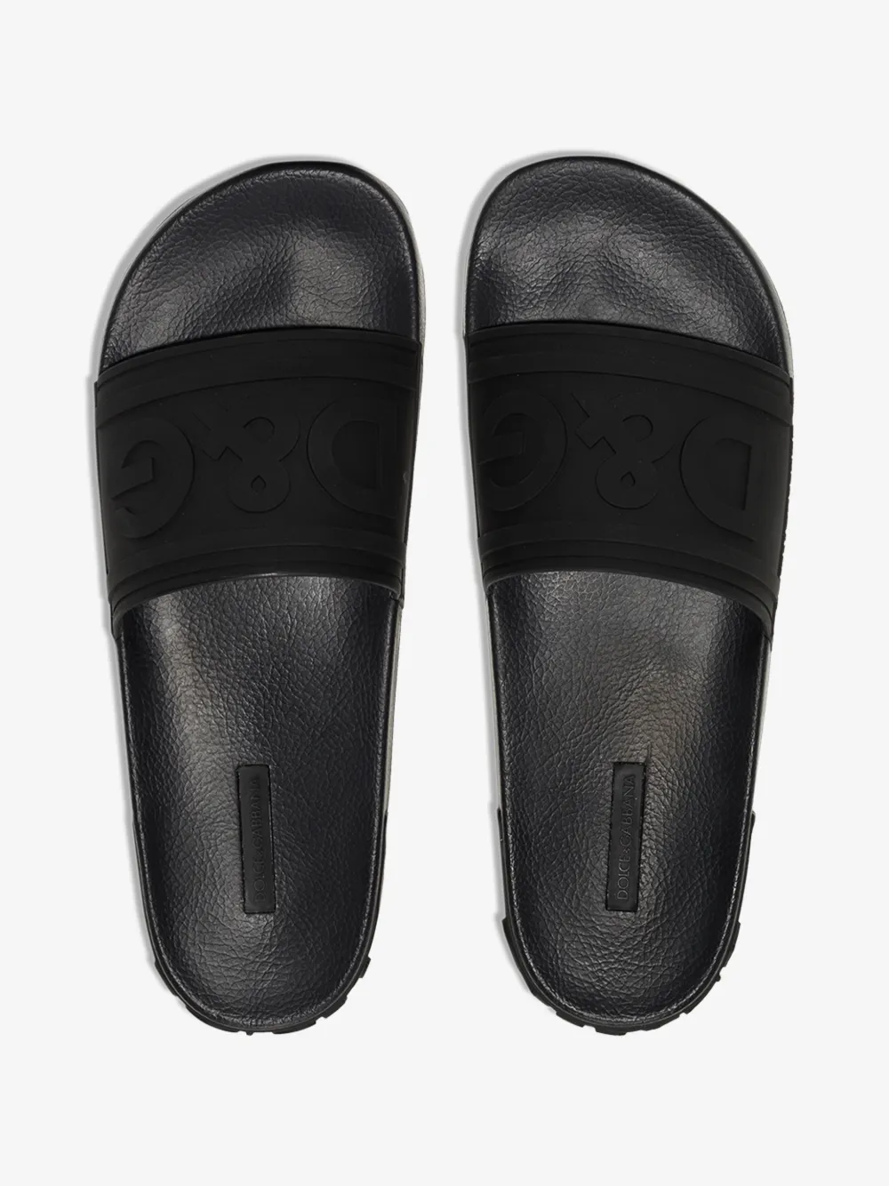 DOLCE & GABBANA DOLCE & GABBANA LOGO-EMBOSSED SLIDES,CS1786AX38915030744
