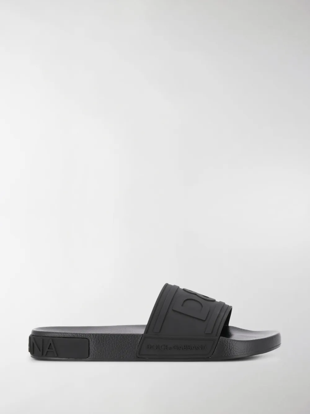 DOLCE & GABBANA LOGO-EMBOSSED SLIDES,CS1786AX38915030744