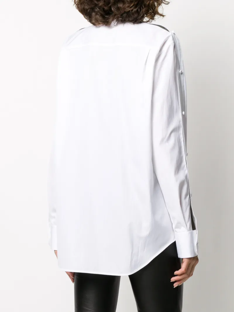 Helmut Lang Buttoned Long In White
